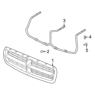 Dodge OE - Hood & Grille - Grille & Components
