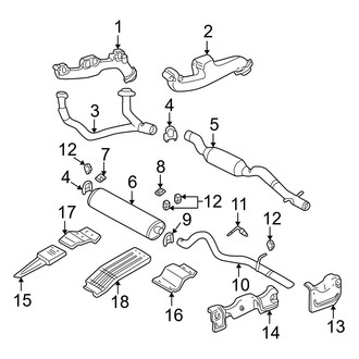 Dodge OE - Exhaust System - Exhaust Components (R/T / SLT / SLT Plus / Sport 5.9L)