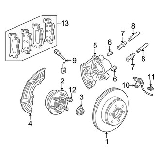 Dodge OE - Front Suspension - Brake Components (RWD)