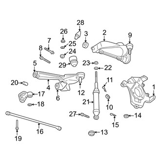 Dodge OE - Front Suspension - Suspension Components (4WD)