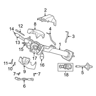Dodge OE - Steering Column - Shroud, Switches & Levers (4WD)