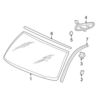 Dodge OE - Windshield - Glass
