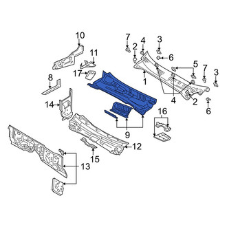 Dodge OE - Upper Cowl Plenum Panel