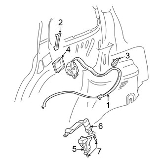 Dodge OE - Restraint Systems - Rear Seat Belts (2nd Row Seat)