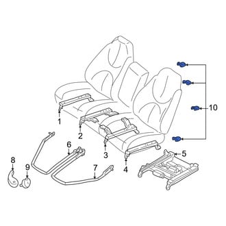 Dodge OE - Front Seat Track Cover