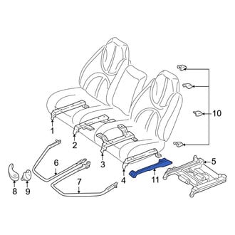 Dodge OE - Front Seat Track Cover