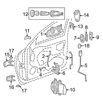 Dodge OE - Front Door - Lock & Hardware