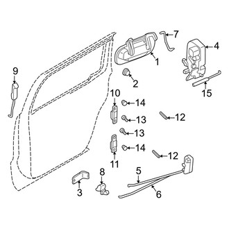 Dodge OE - Rear Door - Lock & Hardware