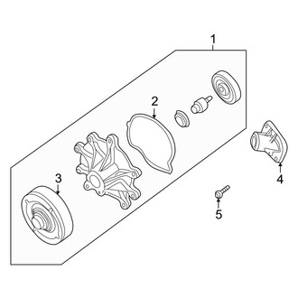 Dodge OE - Cooling - Water Pump (SLT / SLT Plus / Sport 4.7L)