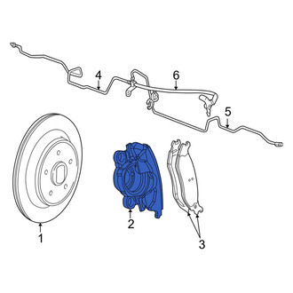 Dodge OE - Rear Right Disc Brake Caliper