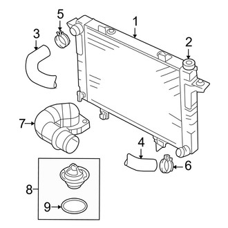 Dodge OE - Cooling - Radiator & Components (5.9L)