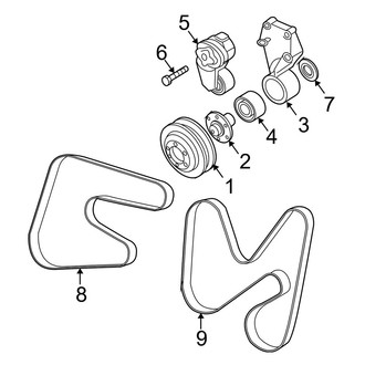 Dodge OE - Cooling - Belts & Pulleys (2500 / 3500 5.9L)