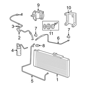 Dodge OE - Air Conditioner & Heater - Condenser, Compressor & Lines