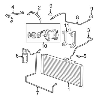 Dodge OE - Air Conditioner & Heater - Condenser, Compressor & Lines