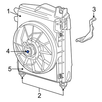 Dodge OE - A/C Condenser Fan Motor