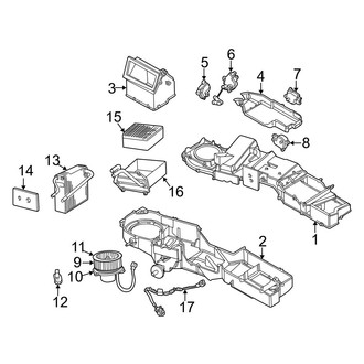 Dodge OE - Air Conditioner & Heater - Evaporator & Heater Components (2500 / 3500)