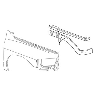 Dodge OE - Fender - Structural Components & Rails (2500 / 3500 Regular Cab / Quad Cab 140.5" / 160.5" Wheelbase)