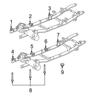 Dodge OE - Frame & Components (Body Mounting)