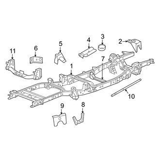 Dodge OE - Frame & Components (Frame & Crossmembers), (3500 4WD)