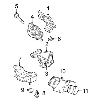 Dodge OE - Engine & Transmission Mounting (4WD 5.9L)