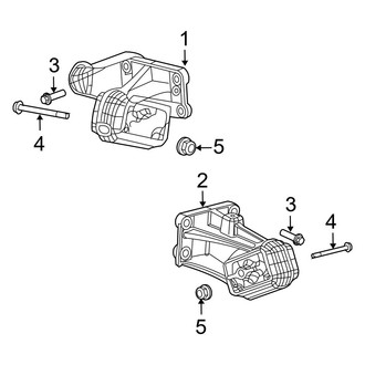 Dodge OE - Engine & Transmission Mounting (4WD 5.9L)