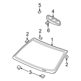 Dodge OE - Windshield - Glass (2500 / 3500)