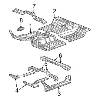 Dodge OE - Cab - Floor (Regular Cab), (2500 / 3500 Regular Cab)