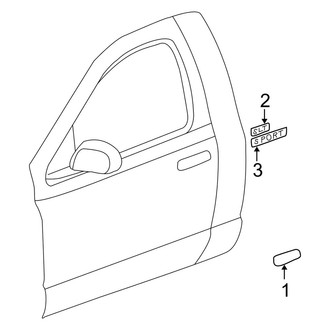 Dodge OE - Cab - Exterior Trim (Regular Cab), (Regular Cab)