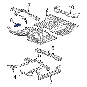 Dodge OE - Front Floor Pan Reinforcement Brace