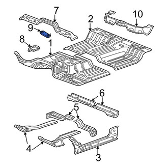 Dodge OE - Rear Floor Pan Reinforcement Brace