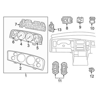 Dodge OE - Instrument Panel - Cluster & Switches (2500 / 3500)