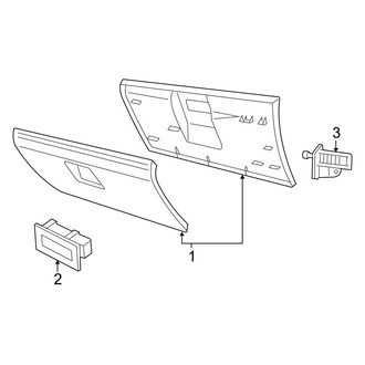 Dodge OE - Instrument Panel - Glove Box (2500 / 3500)