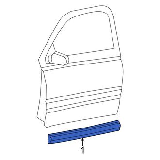 Dodge OE - Front Left Door Molding