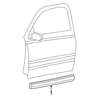 Dodge OE - Door - Exterior Trim (Regular Cab), (2500 / 3500 Regular Cab)