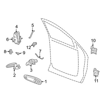 Dodge OE - Door - Lock & Hardware (Regular Cab), (2500 / 3500 Regular Cab)