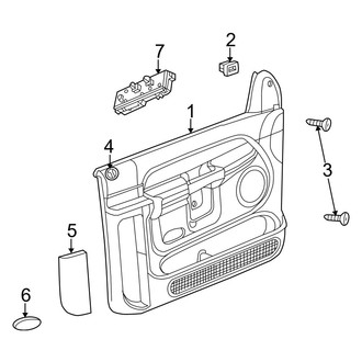 Dodge OE - Door - Interior Trim (Regular Cab), (2500 / 3500 Regular Cab)