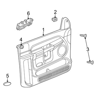 Dodge OE - Front Door - Interior Trim (Quad Cab)