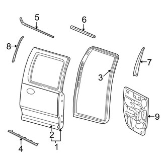 Dodge OE - Rear Door - Door & Components (Quad Cab)