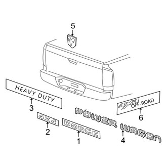 Dodge OE - Pick Up Box - Exterior Trim (8' Bed, Box & Tail Gate)
