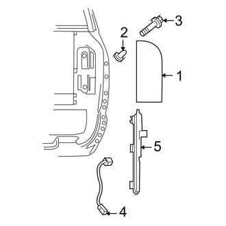 Dodge OE - Rear Lamps - Side Marker Lamps (5.9L)