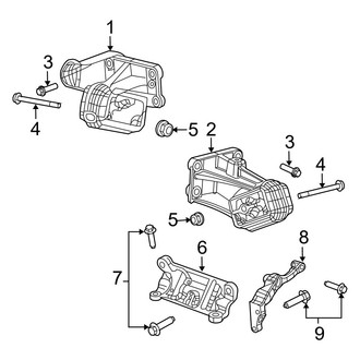 Dodge OE - Engine & Transmission Mounting (2500 Quad Cab RWD 6.7L)