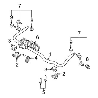 Dodge OE - Front Suspension - Stabilizer Bar & Components (Power Wagon)