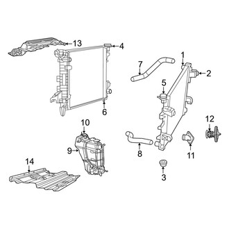 Dodge OE - Cooling - Radiator & Components (2500 5.7L)