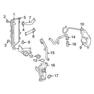 Dodge OE - Cooling - Radiator & Components (2500 Regular Cab / Crew Cab 6.7L)