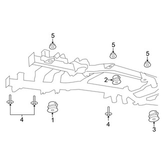 Dodge OE - Frame & Components (Body Mounting), (Regular Cab RWD)