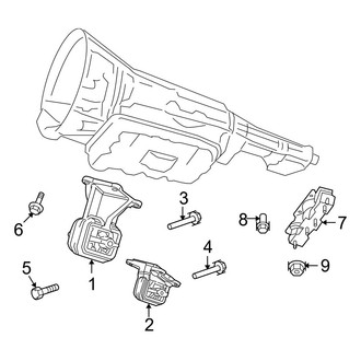 Dodge OE - Engine & Transmission Mounting (2500 4WD 5.7L)