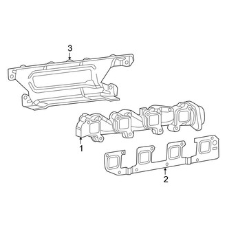 Dodge OE - Exhaust System - Manifold (2500 Laramie / Power Wagon / SLT / ST / SXT 5.7L)