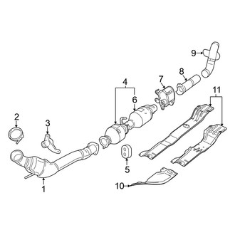 Dodge OE - Exhaust System - Exhaust Components (2500 Regular Cab / Crew Cab 6.7L)