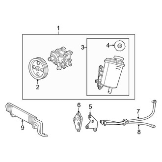 Dodge OE - Steering Gear & Linkage - Pump & Hoses (W/O Hydrobooster), (2500 SLT Regular Cab / Crew Cab RWD 6.7L)