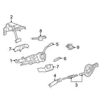 Dodge OE - Steering Column - Shroud, Switches & Levers